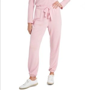 CeCe Knit Jogger Pants In Mountin Rose Pink New With Tag